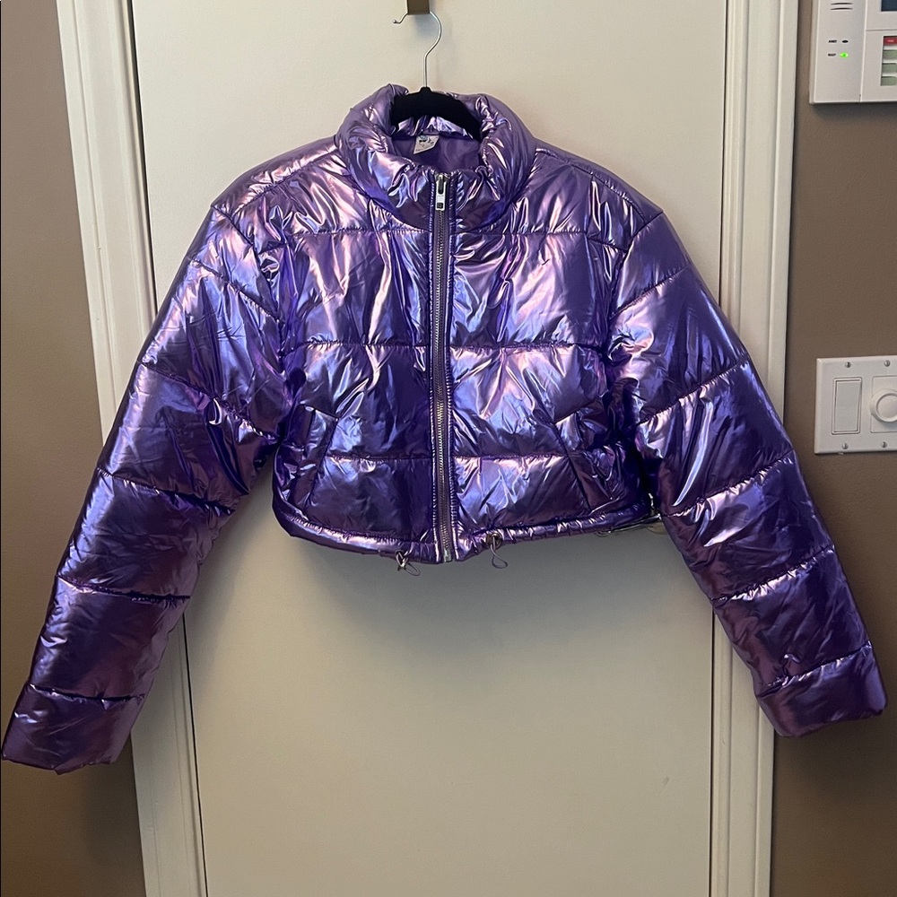 iHeartRaves Purple Puffer Jacket